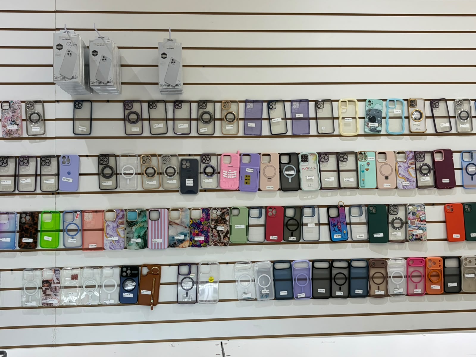 Exhibición de fundas